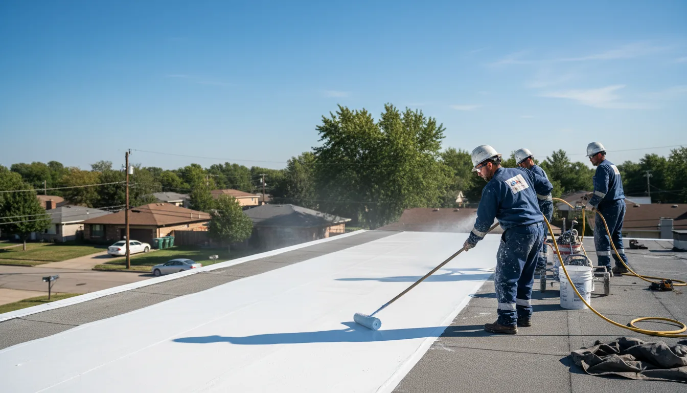 Commercial roof coating in Goodview, VA near me